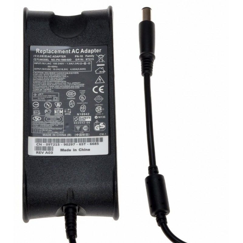 Chargeur Pour Pc Portable DELL 19.5V 4.62A